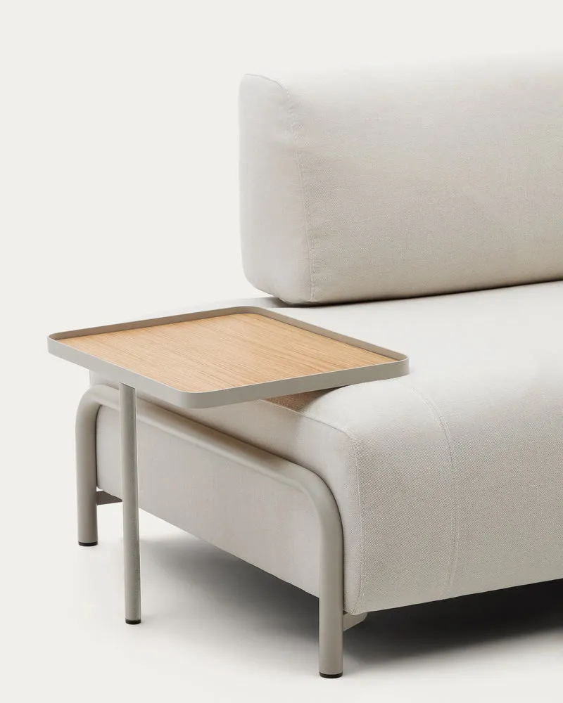 Compo Sofa Beige Chenille - Large Tray