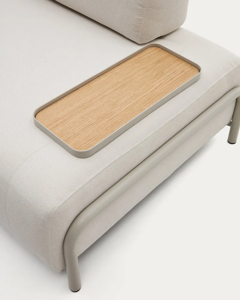 Compo Sofa Beige Chenille - Small Tray
