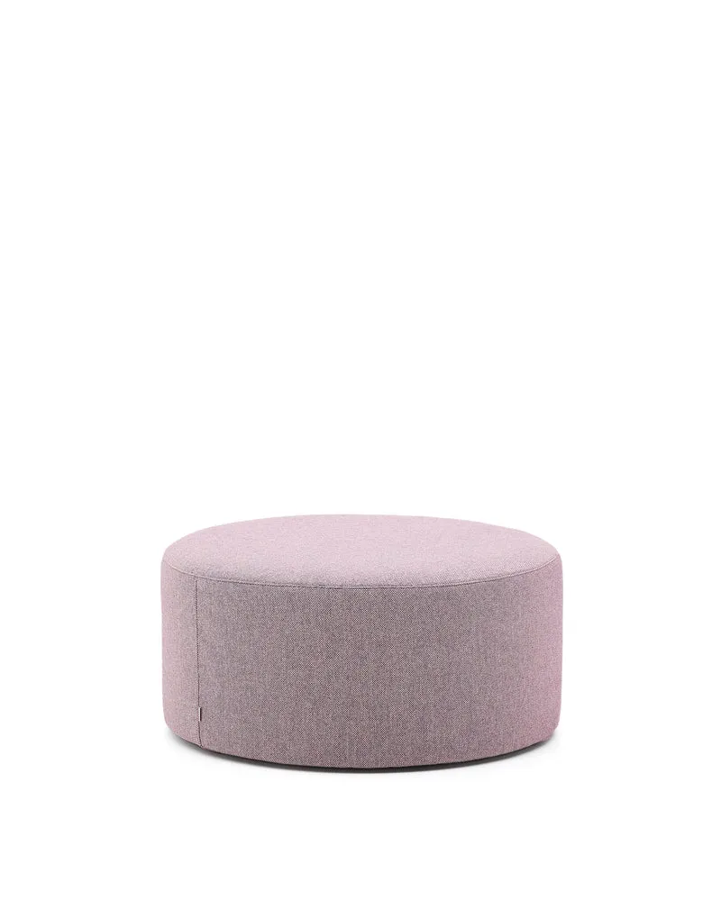 Kaeli purple footrest with removable cover Ø90cm
