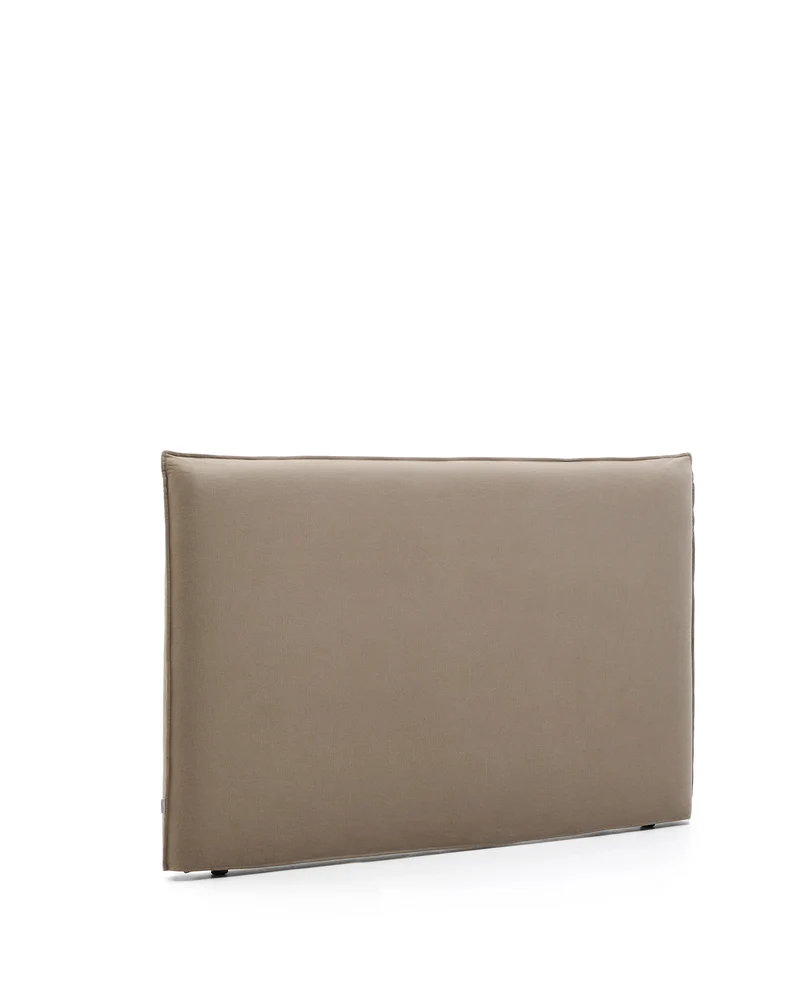 Jaira Headboard with Removable Cover - Taupe Linen blend