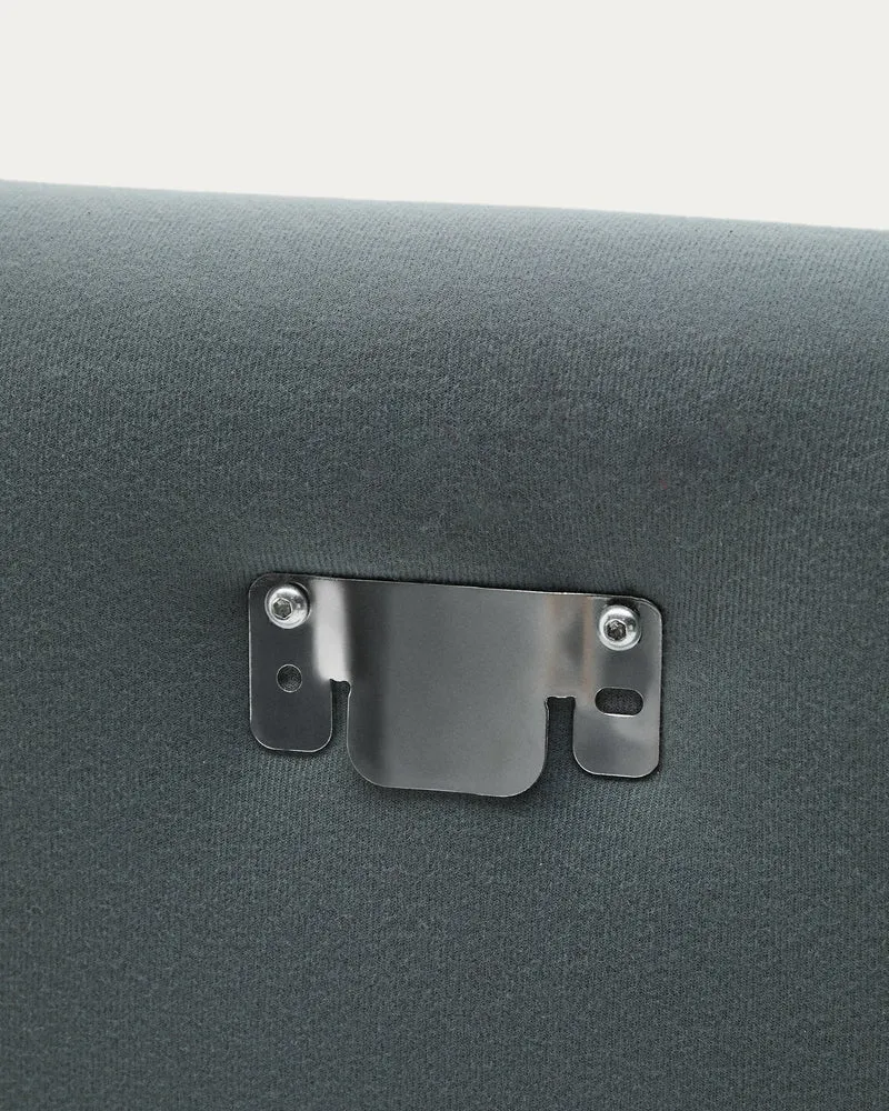 Jaira Headboard with Removable Cover - Taupe Linen blend