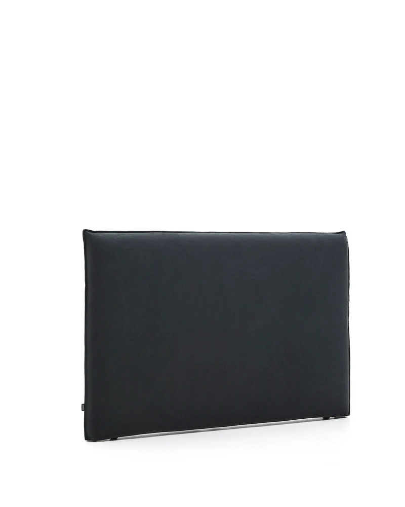 Jaira Headboard with Removable Cover - Anthracite Grey Linen blend