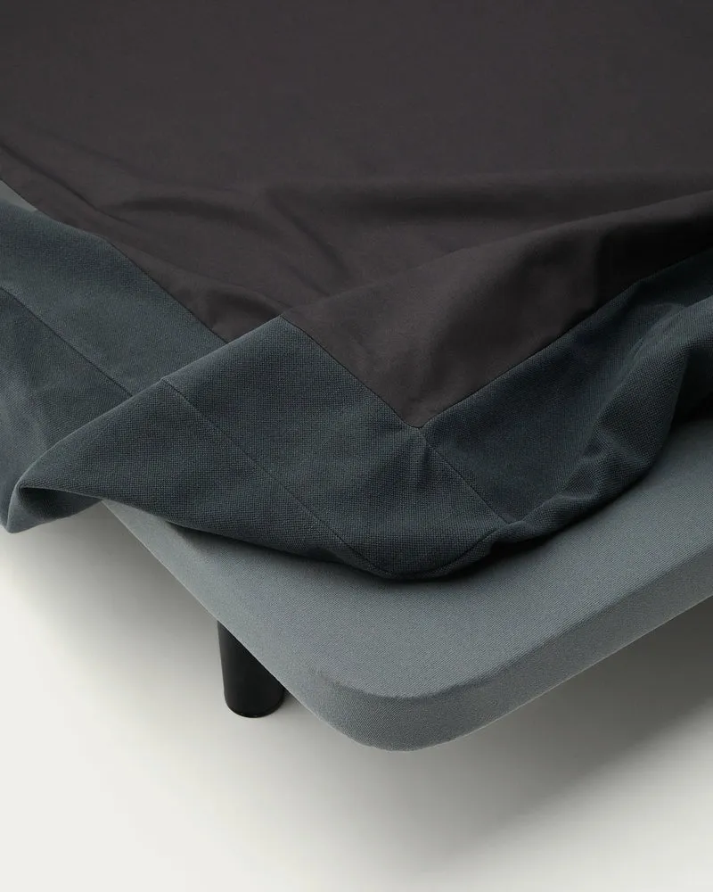 Jaira Bed with removable cover - Anthracite Grey Linen blend