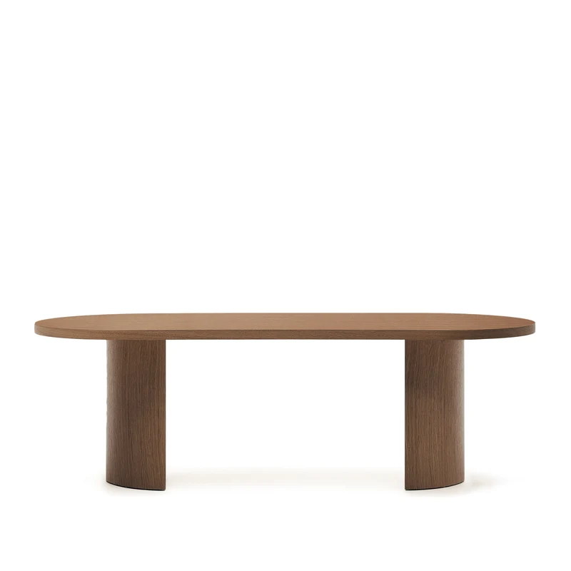 Nealy table walnut finish 240 x 100 cm
