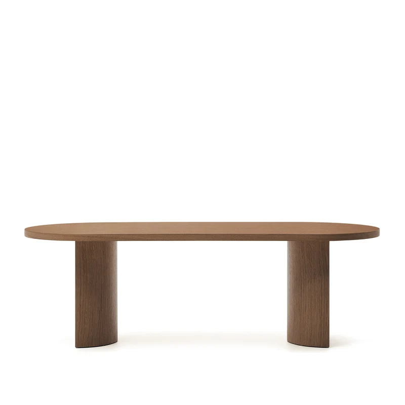 Nealy table walnut finish 240 x 100 cm