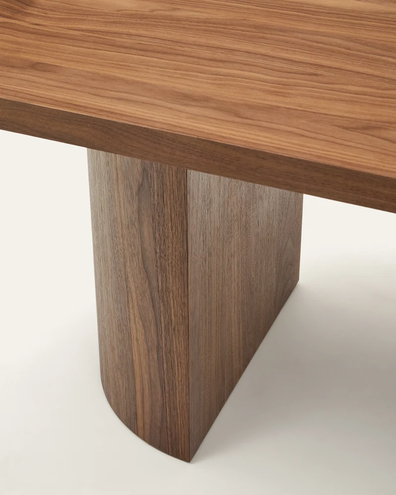 Nealy table walnut finish 240 x 100 cm