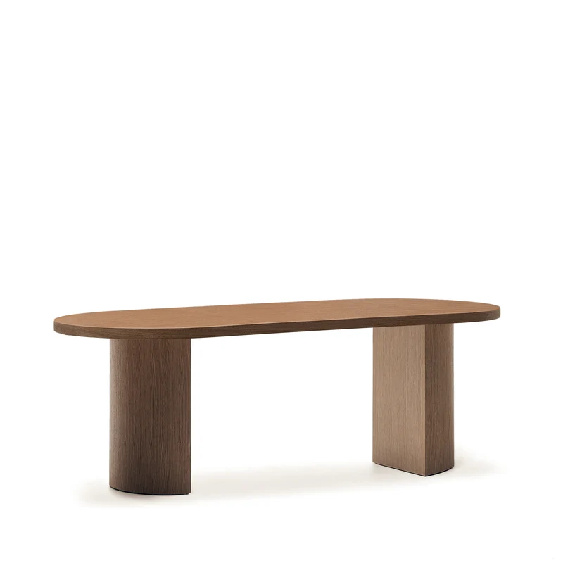 Nealy table walnut finish 200 x 100 cm