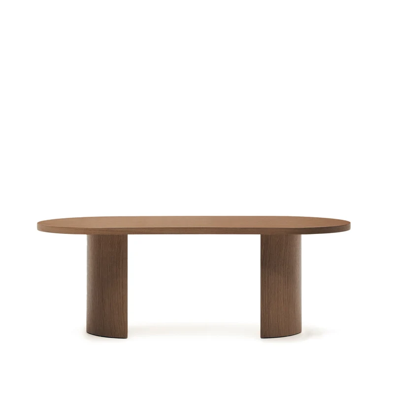 Nealy table walnut finish 200 x 100 cm