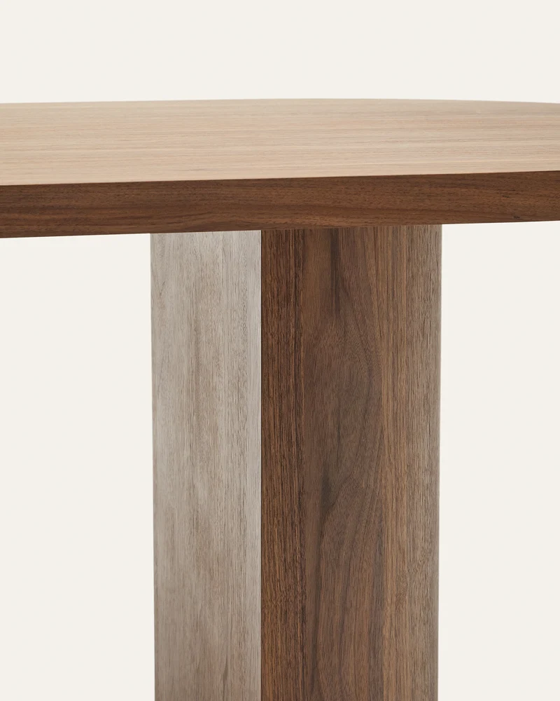 Nealy table walnut finish 200 x 100 cm