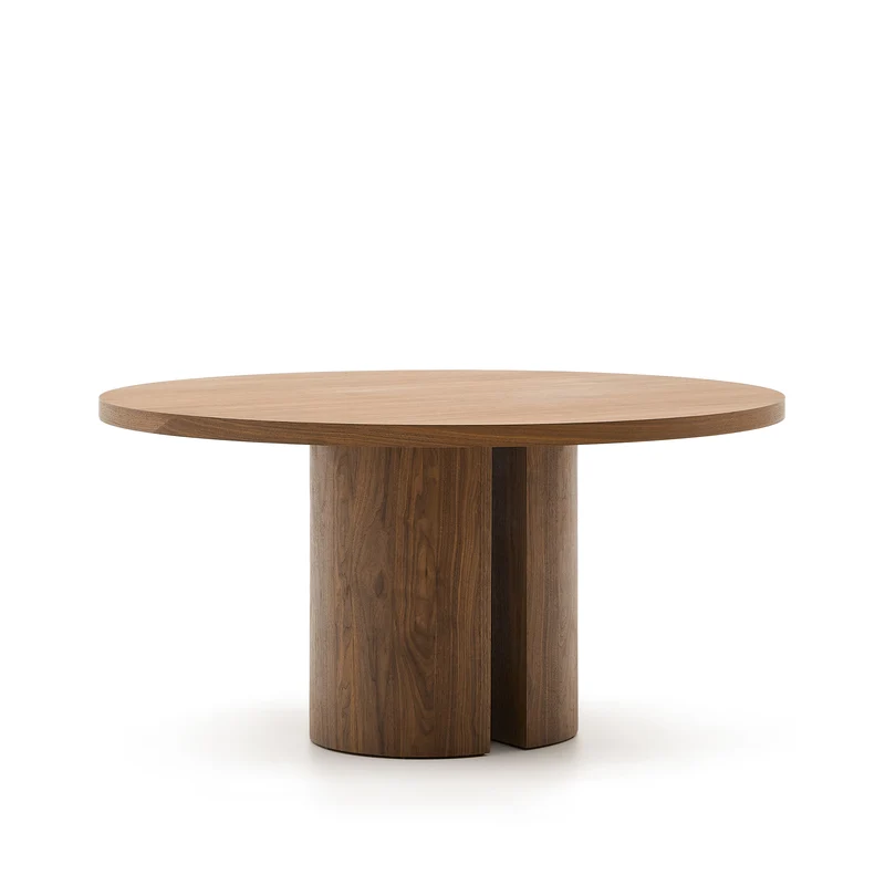 Nealy round table walnut finish Ø 150 cm