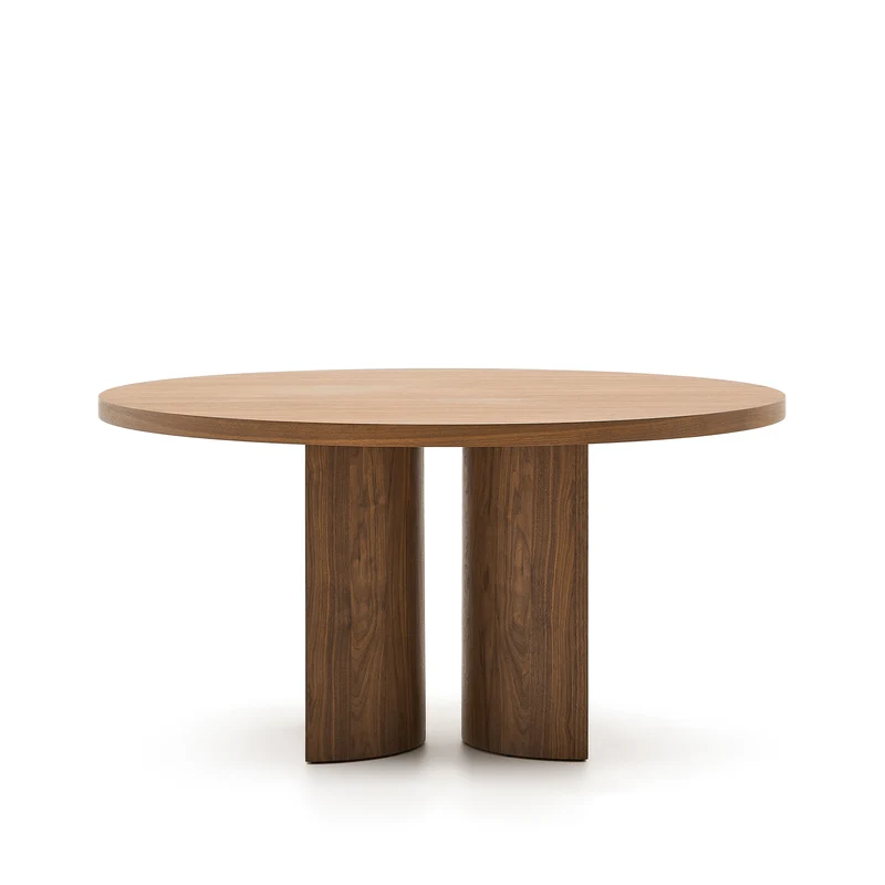 Nealy round table walnut finish Ø 150 cm