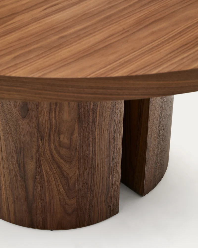 Nealy round table walnut finish Ø 150 cm