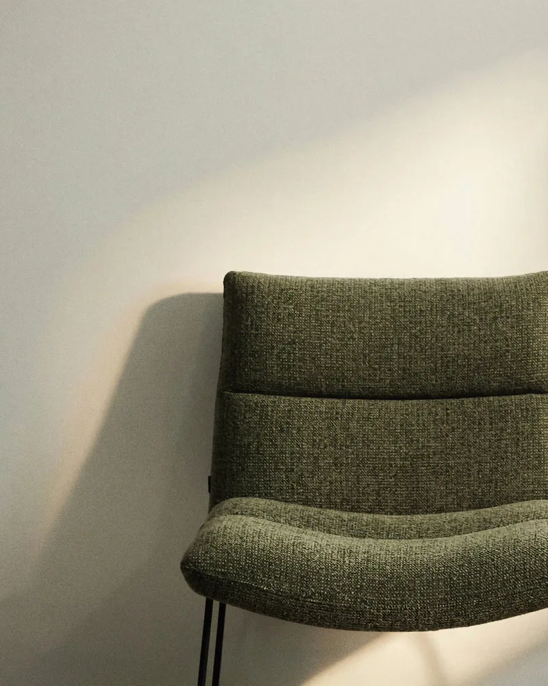 Asen Armchair - Green Chenille