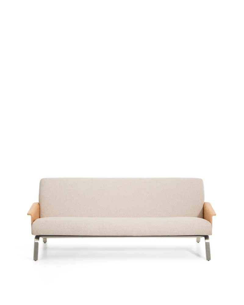 Amsen 3-Seater Sofa - Beige Chenille