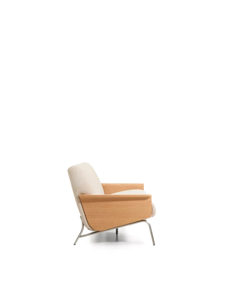 Amsen 3-Seater Sofa - Beige Chenille