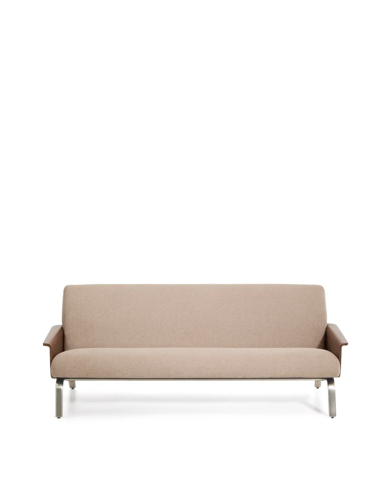 Amsen 3-Seater - Light Brown Chenille