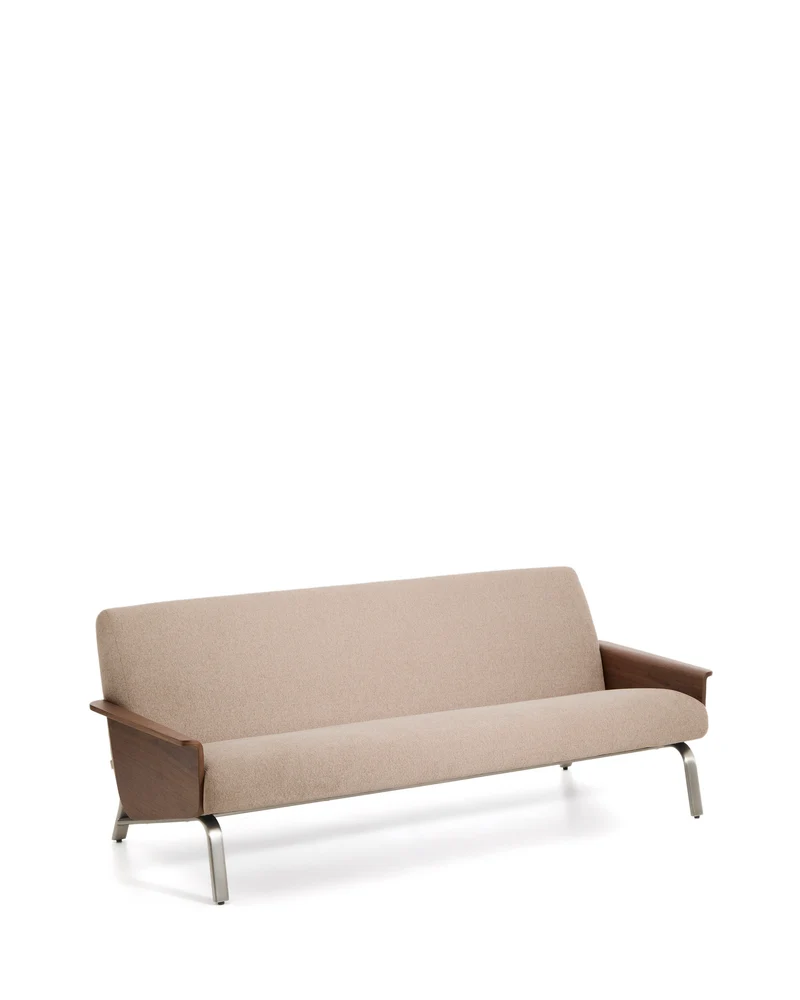 Amsen 3-Seater - Light Brown Chenille