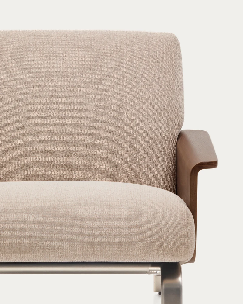 Amsen 3-Seater - Light Brown Chenille