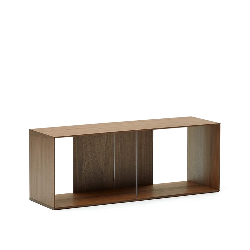 Litto large shelf module in walnut veneer, 101 x 38 cm