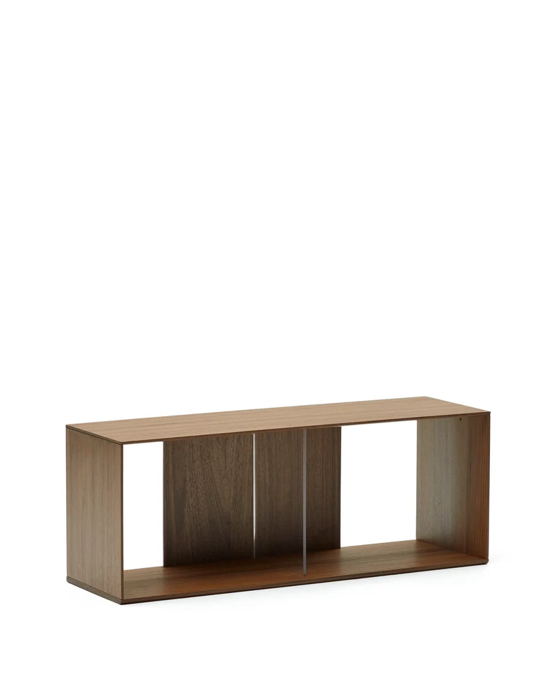 Litto large shelf module in walnut veneer, 101 x 38 cm