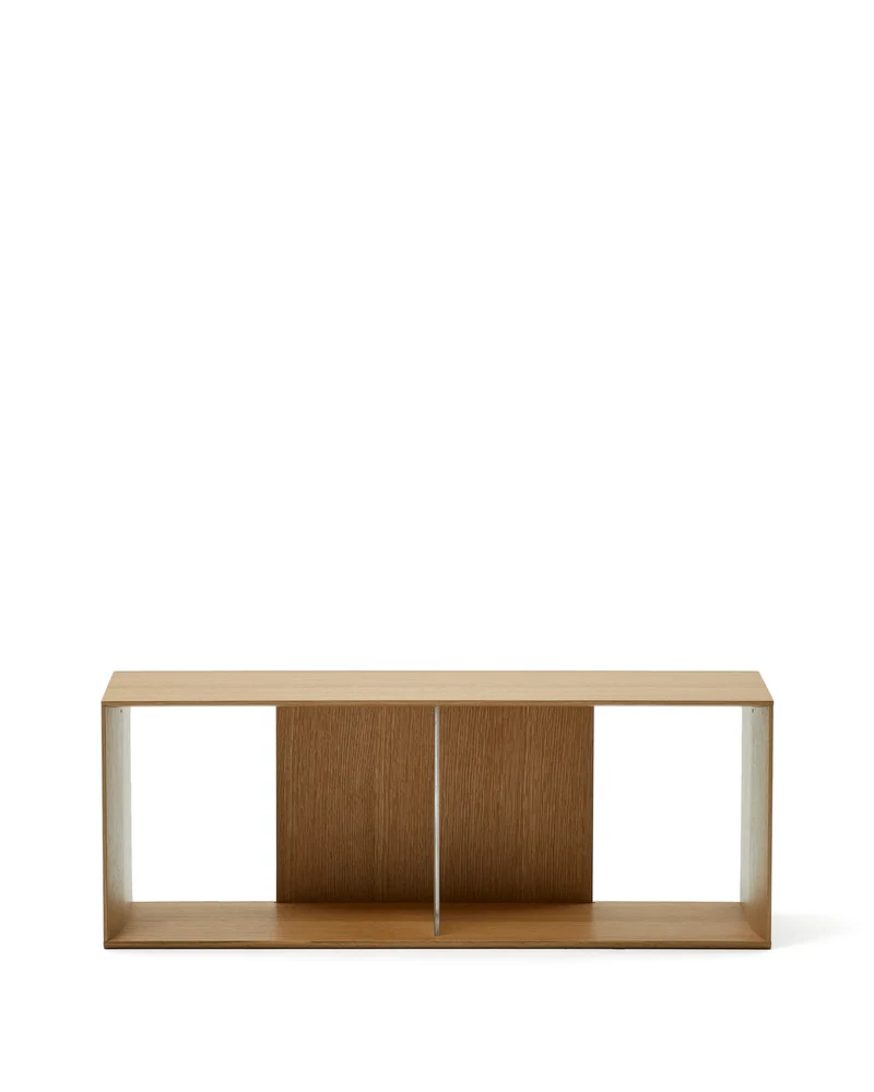 Litto large shelf module in oak veneer, 101 x 38 cm