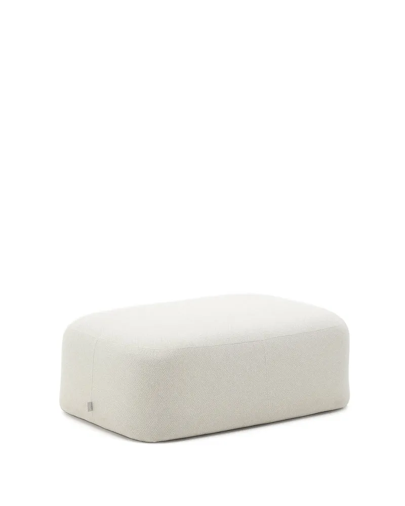 Martina ecru chenille footrest