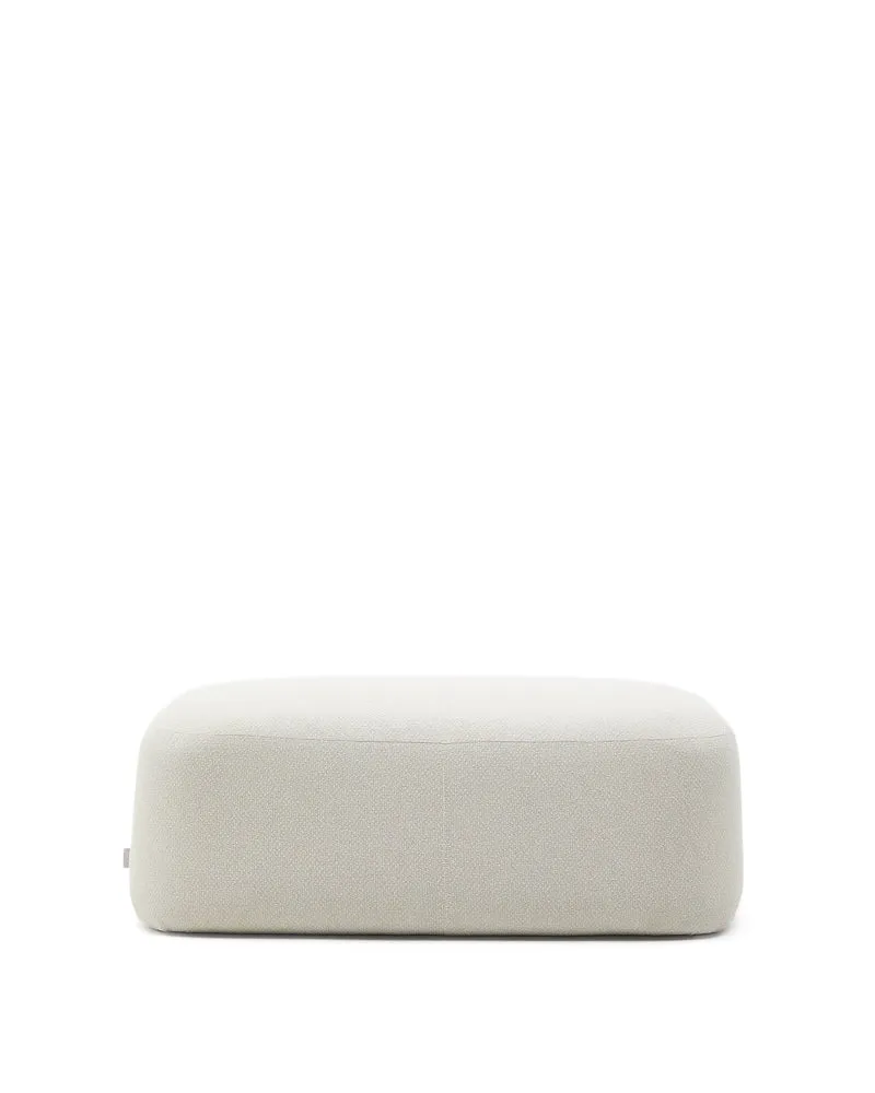 Martina ecru chenille footrest