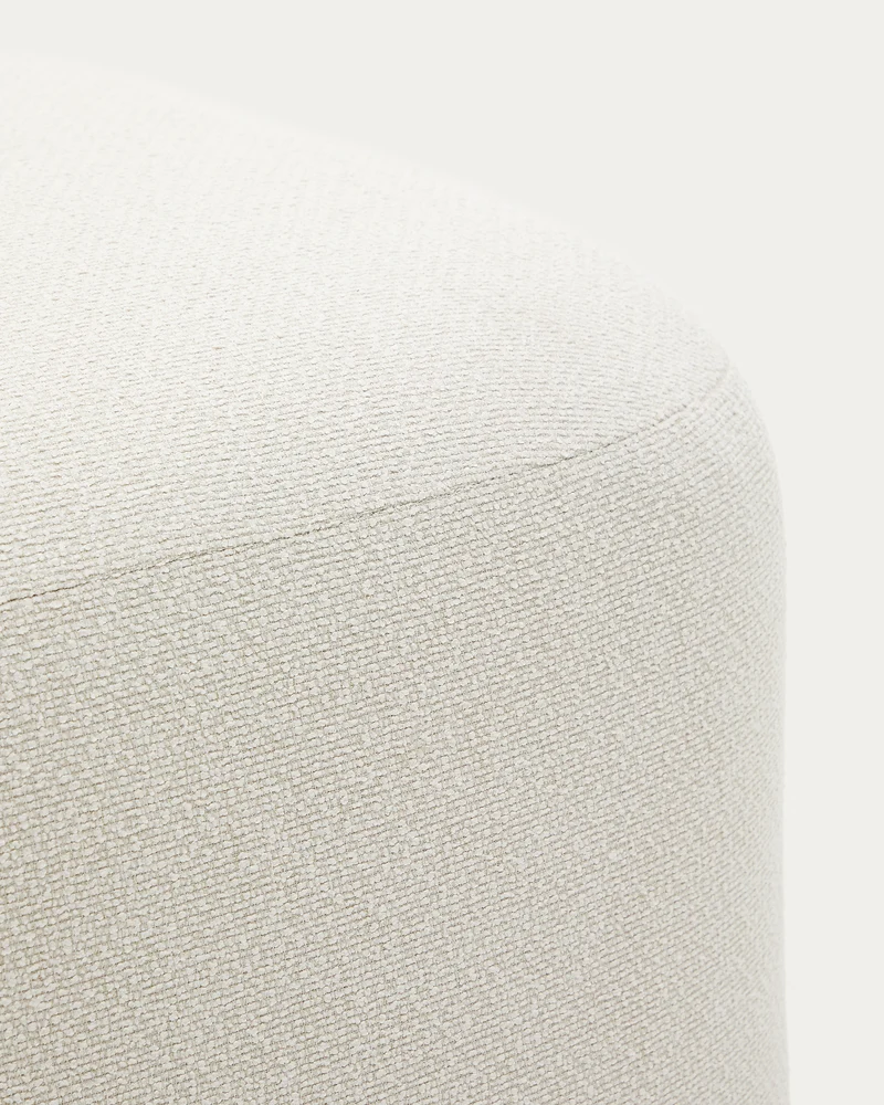 Martina ecru chenille footrest