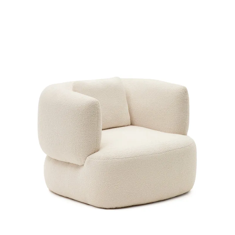 Martina Swivel Chair - Ecru Bouclé