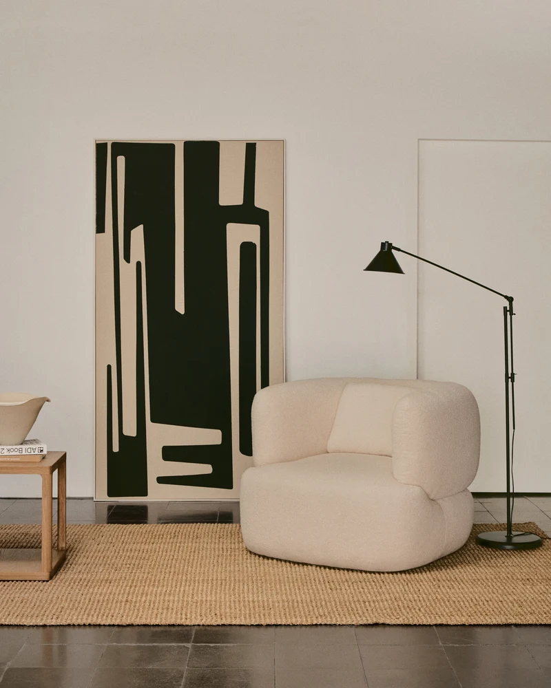 Martina Swivel Chair - Ecru Bouclé