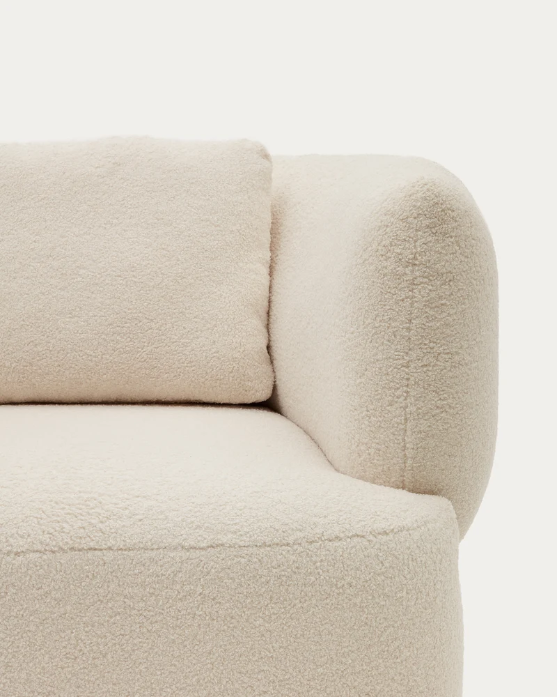 Martina Swivel Chair - Ecru Bouclé