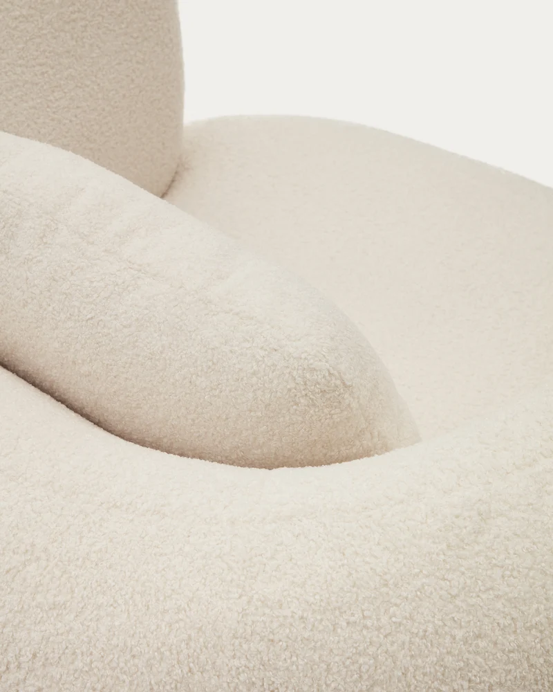Martina Swivel Chair - Ecru Bouclé