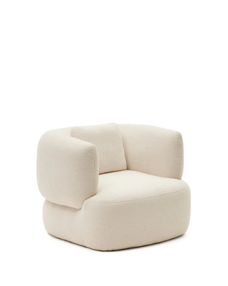 Martina Armchair - Ecru Bouclé