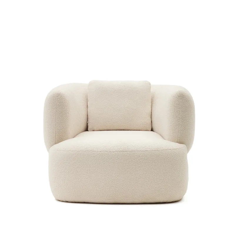 Martina Armchair - Ecru Bouclé