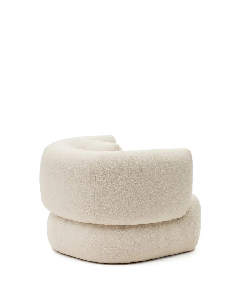 Martina Armchair - Ecru Bouclé