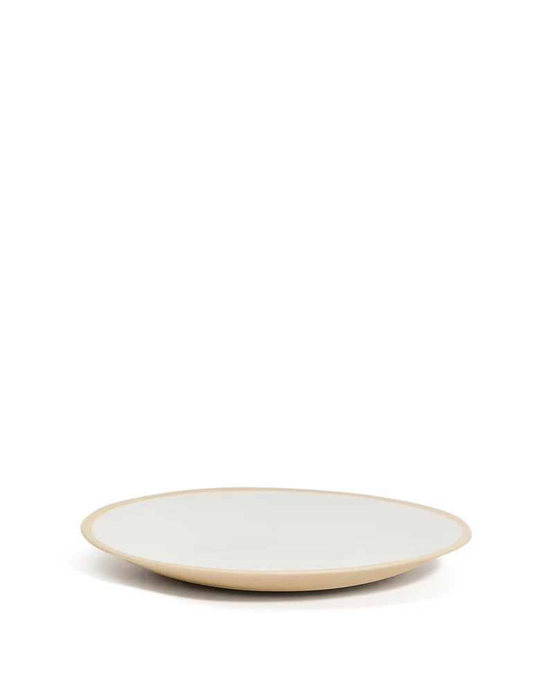 Beige Azir ceramic dessert plate
