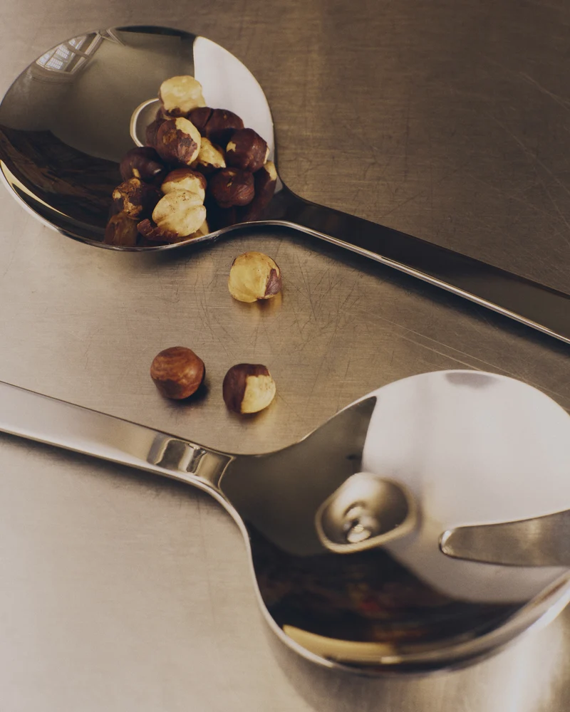 Nirela set of 2 stainless steel kitchen utensils