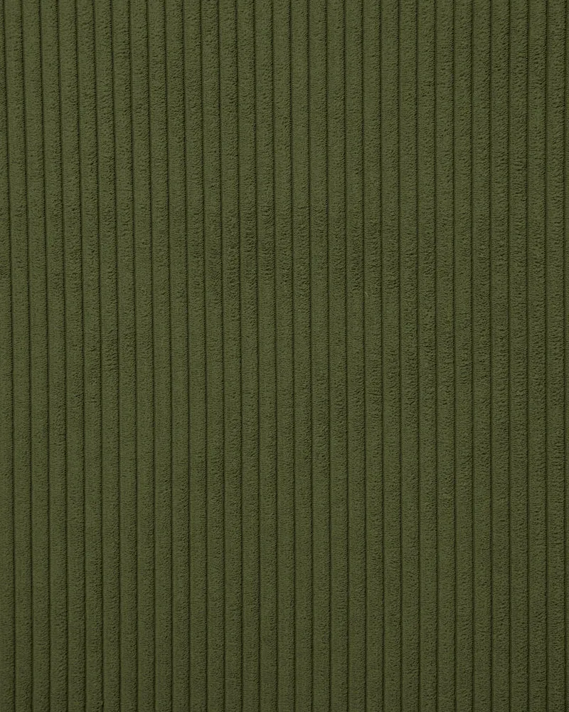 Blok 2-seater with Chaise Longue - Green Corduroy