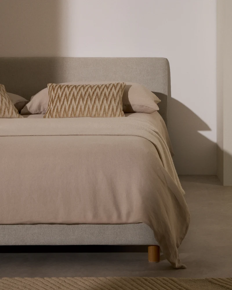 Valma Headboard with Removable Cover - Pearl Chenille