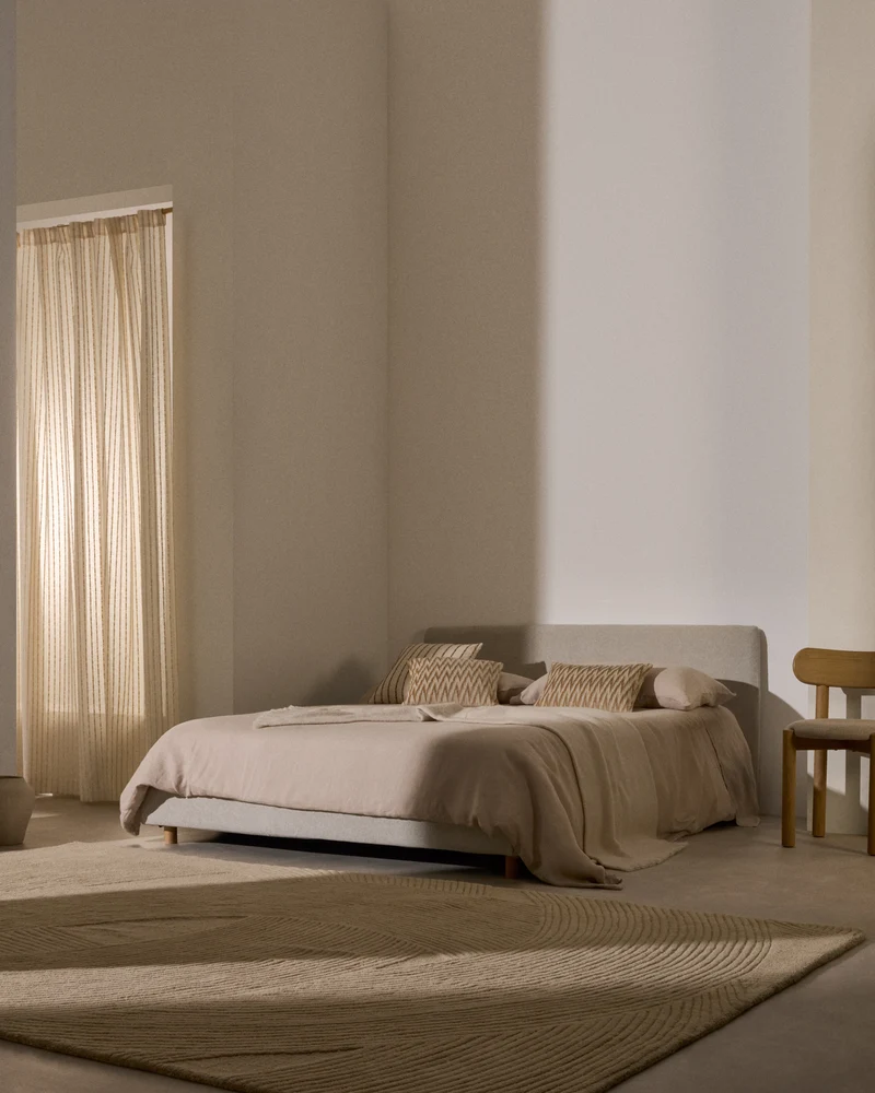Valma Headboard with Removable Cover - Pearl Chenille