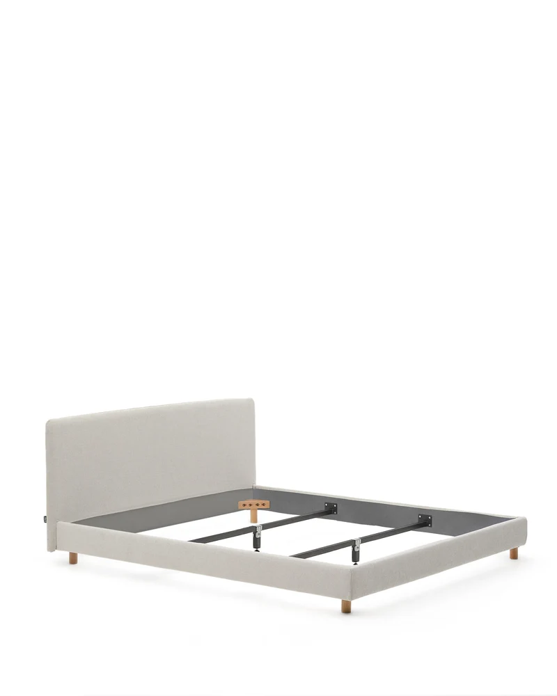 Valma Bed with Removable Cover - Pearl Chenille