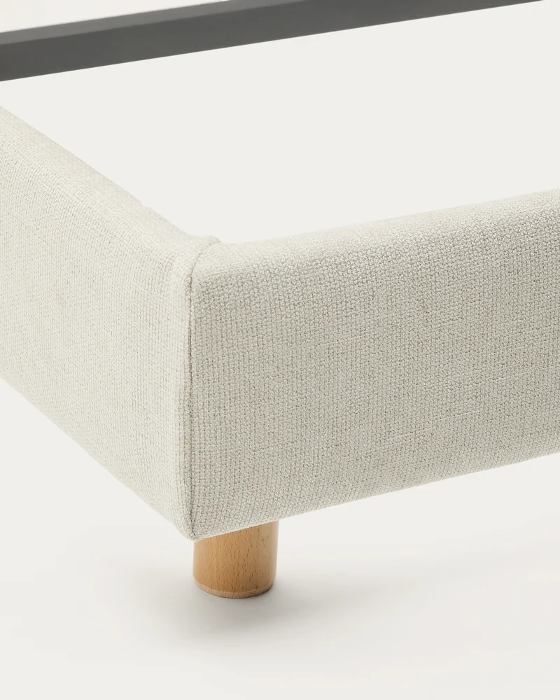 Valma Bed with Removable Cover - Pearl Chenille