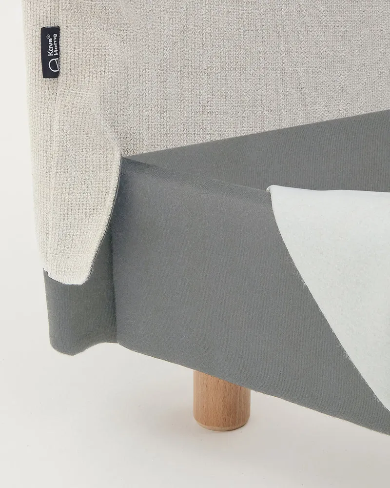 Valma Bed with Removable Cover - Pearl Chenille