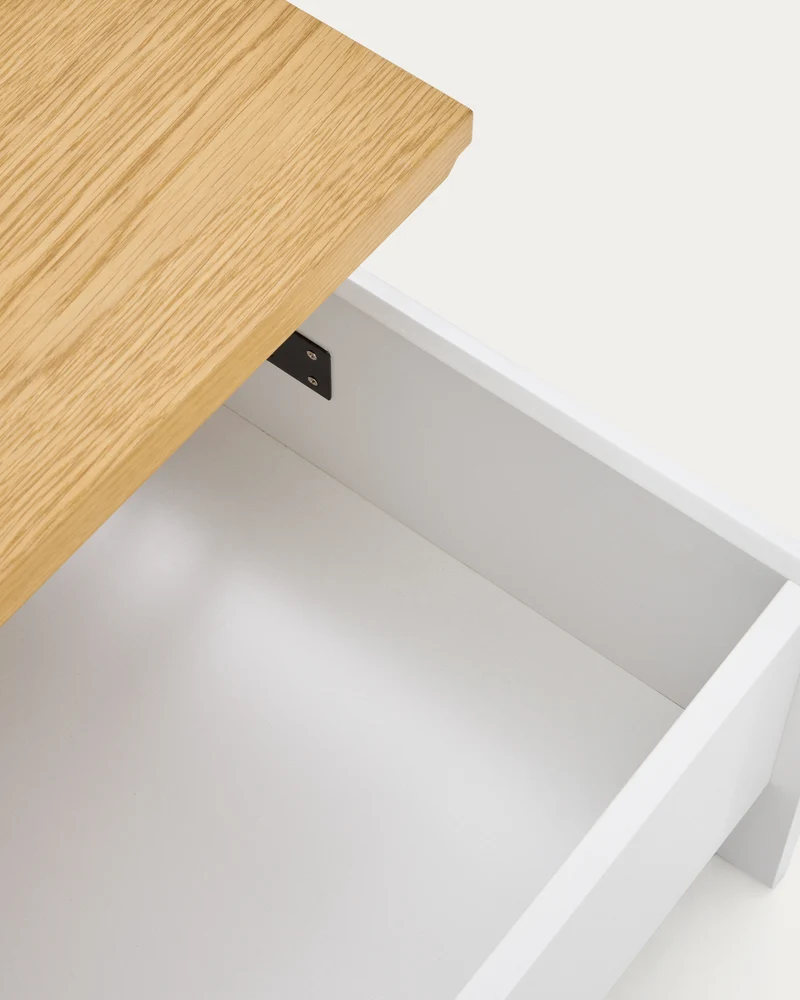 Abilen Coffee Table - Oak & White