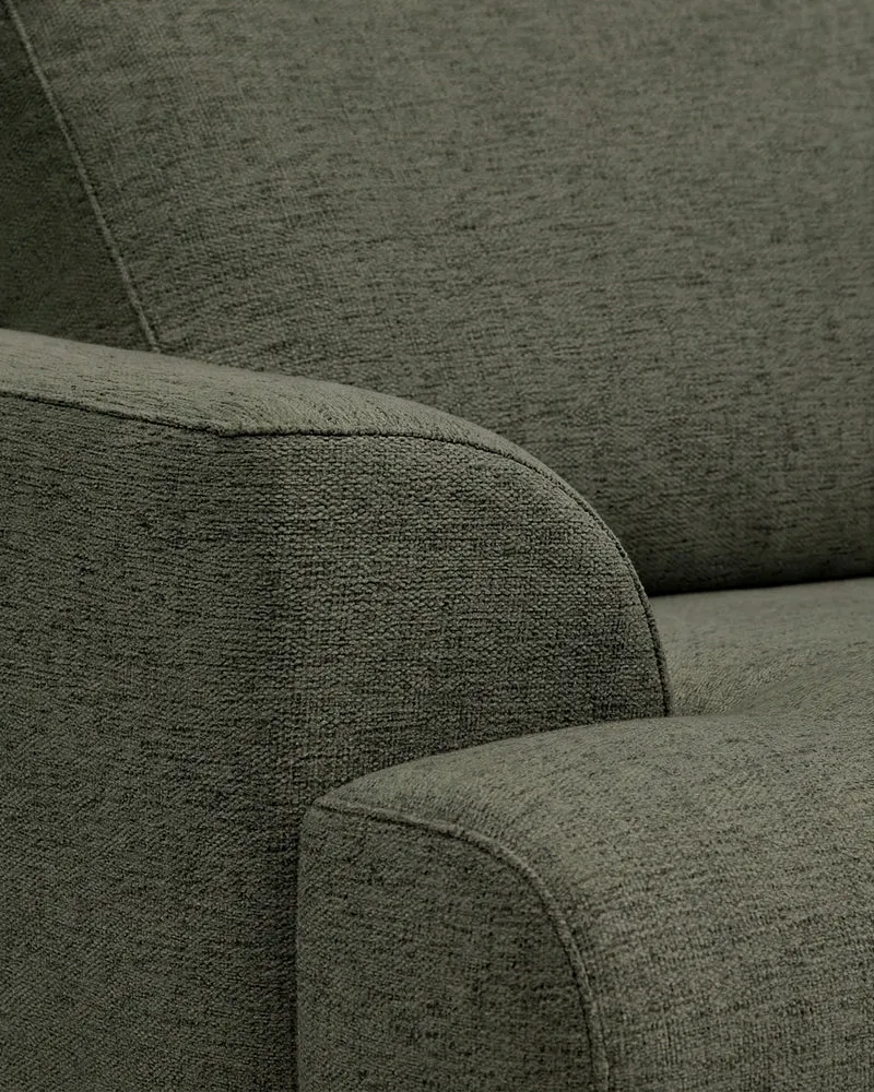 Karin Sofa - Green & Natural legs