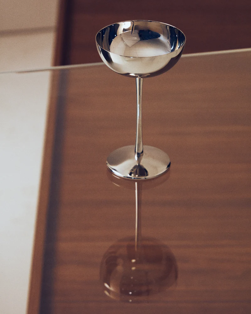 Nirela set of 2 stainless steel glasses