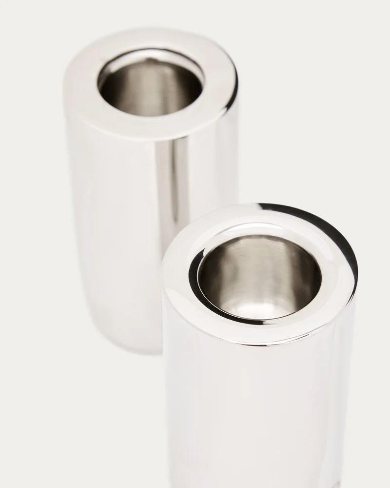 Nirela set of 2 candle holders 7cm