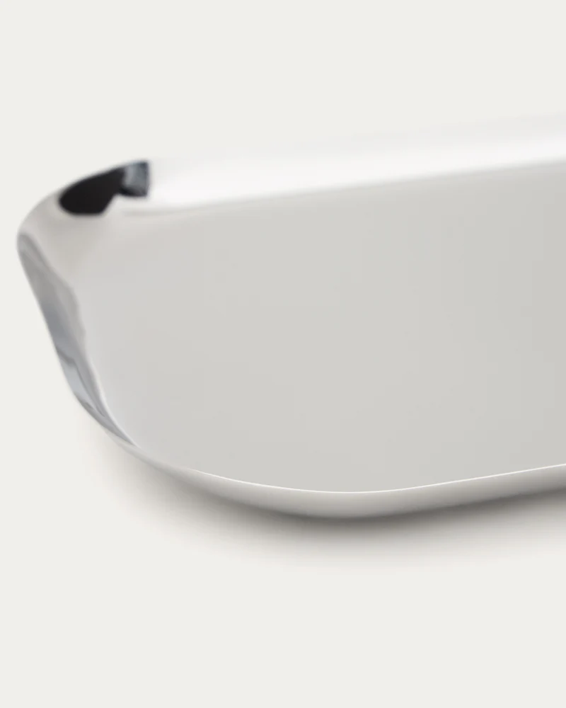 Nirela set of 2 stainless steel trays