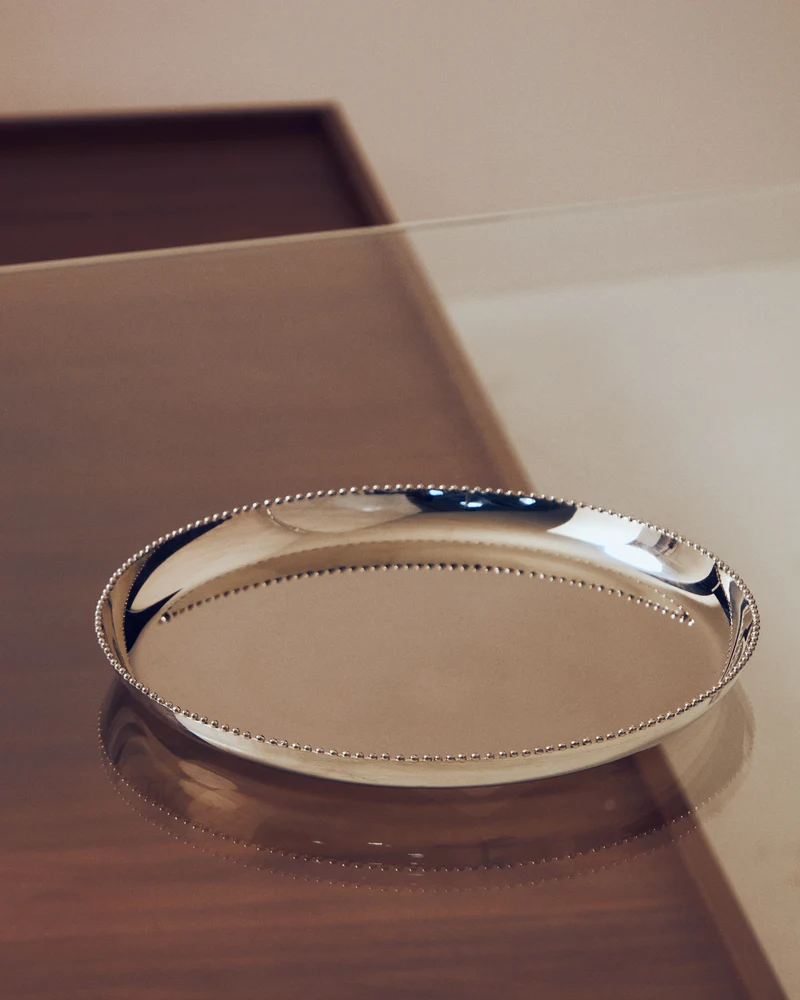 Nirela stainless steel tray Ø 28cm