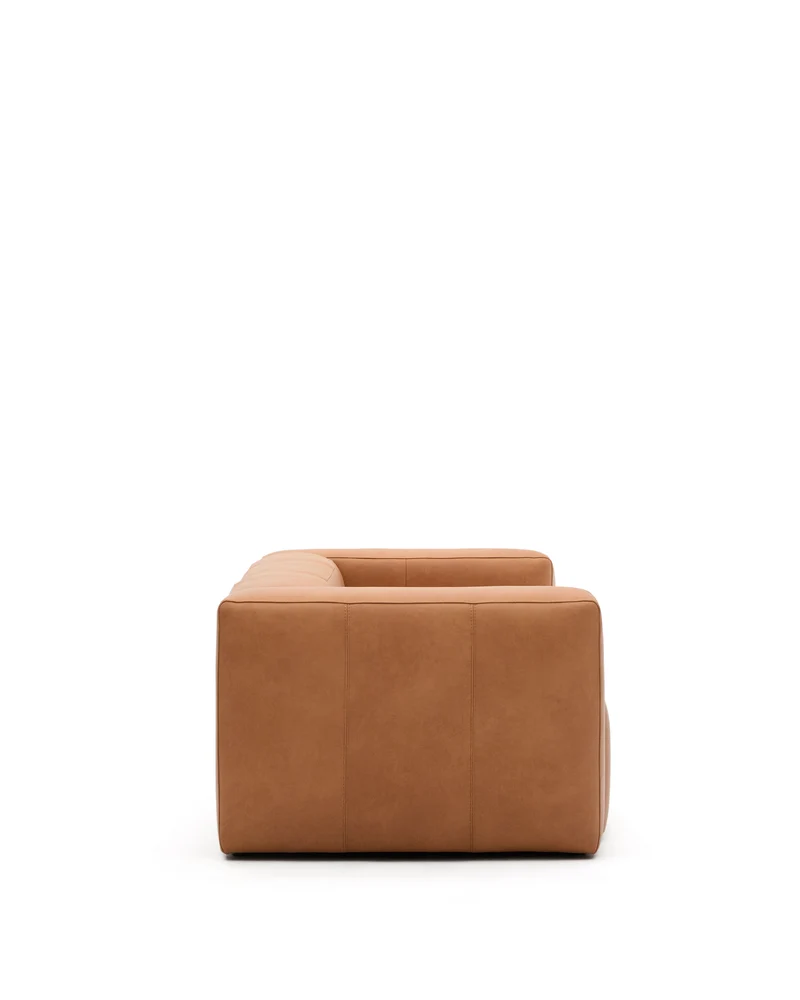 Blok 3-seater- Brown Leather